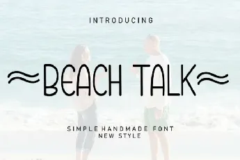 Beach Talk Display font