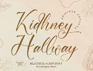 Kidhney Hallway font