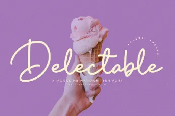 Delectable font