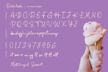 Delectable font