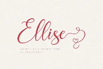 Ellise Calligraphy Script font