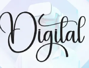 Digital Script font