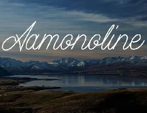 Aamonoline Script Free font