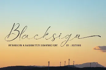 Blacksign font