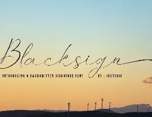 Blacksign font