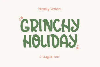 Grinchy Holiday font