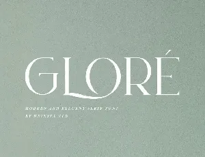 GlorÃ© font