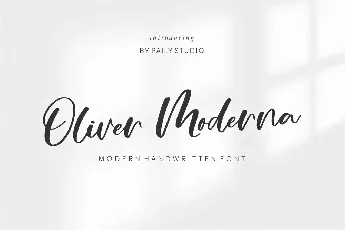 Oliver Moderna font