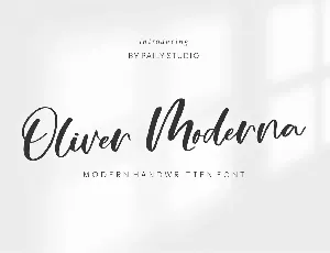 Oliver Moderna font