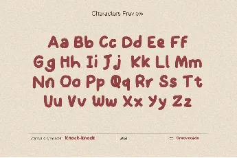 Knock2 font