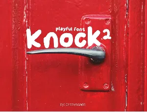 Knock2 font