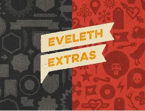 Eveleth + Icons & Shapes font