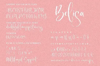 Belisa font