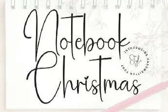 Notebook Christmas Script font