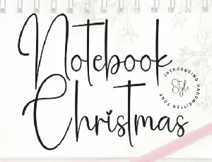 Notebook Christmas Script font