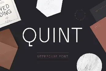 Quint Uppercase Sans Serif font