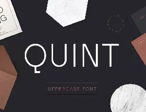 Quint Uppercase Sans Serif font