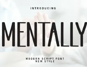 Mentally Display font