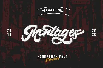 Montages Retro Bold Script font