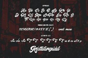 Montages Retro Bold Script font