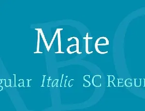 Mate font