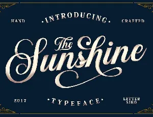 Sunshine font