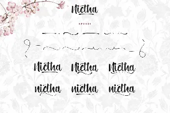 Nictha Demo font