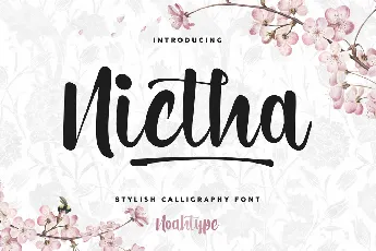 Nictha Demo font