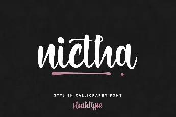 Nictha Demo font