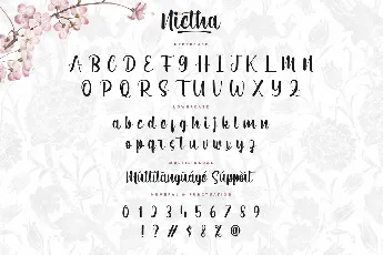 Nictha Demo font