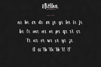 Nictha Demo font