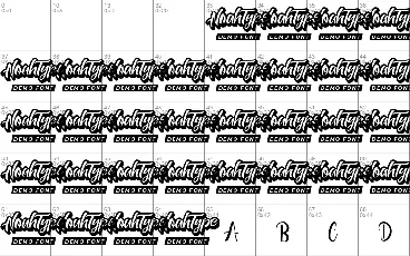 Nictha Demo font