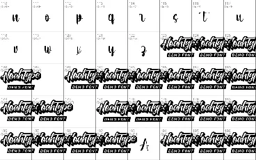 Nictha Demo font