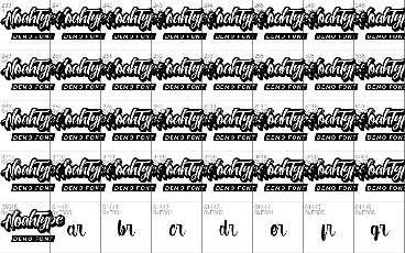 Nictha Demo font