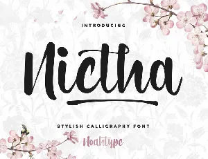 Nictha Demo font