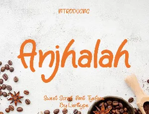 Anjhalah font