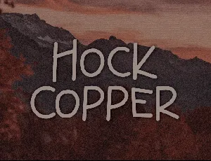 Hock Copper font