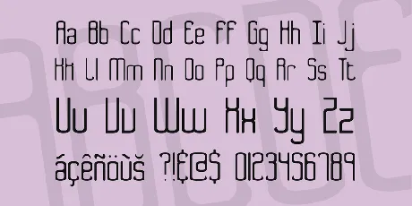 Bend 2 Squares font