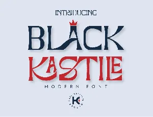 Black Kastile Modern font