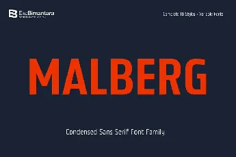 Malberg font