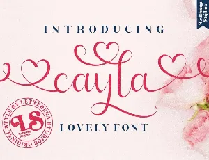 Cayla Calligraphy font