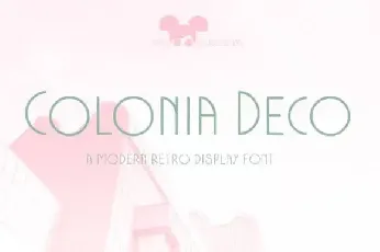 Colonia Deco Sans Serif font