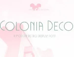 Colonia Deco Sans Serif font