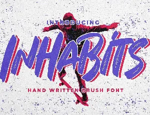 Inhabits font