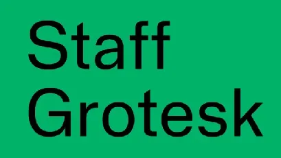 Staff Grotesk Family font