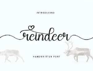 Reindeer Script font