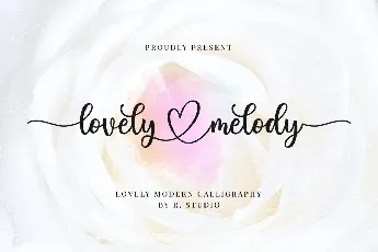 Lovely Melody font