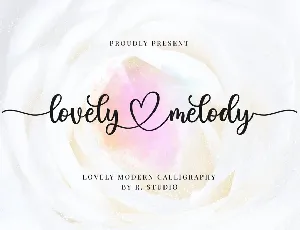 Lovely Melody font