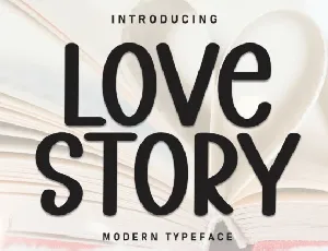 Love Story Display font