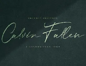 Calvin Fallen Handwritten font